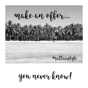 Make an offer! You never know, I may accept it!